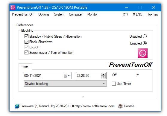 PreventTurnOff 3.31 download the last version for windows