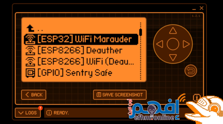 Marauder Wi-Fi Menu