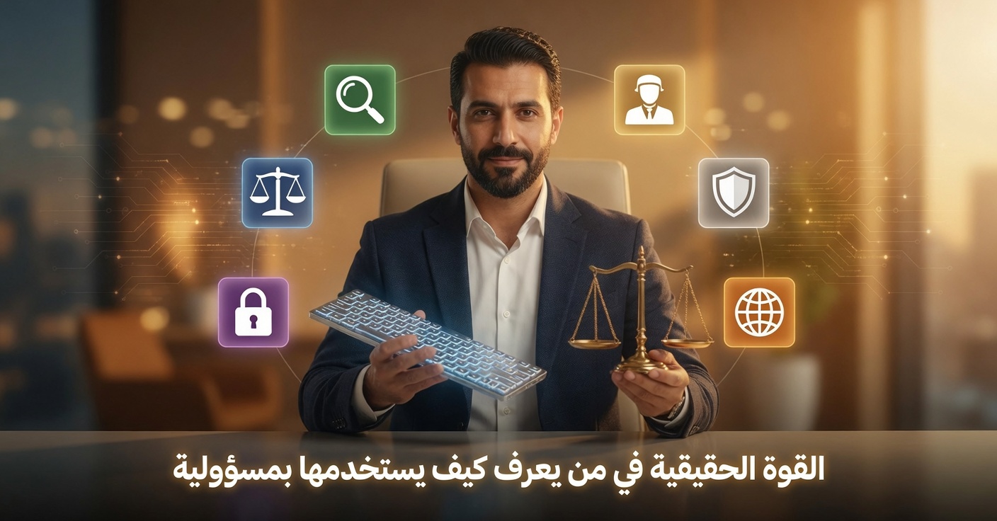رسم يُظهر المستخدم المسؤول للذكاء الاصطناعي الذي يوازن بين الاستفادة القصوى والاستخدام الأخلاقي